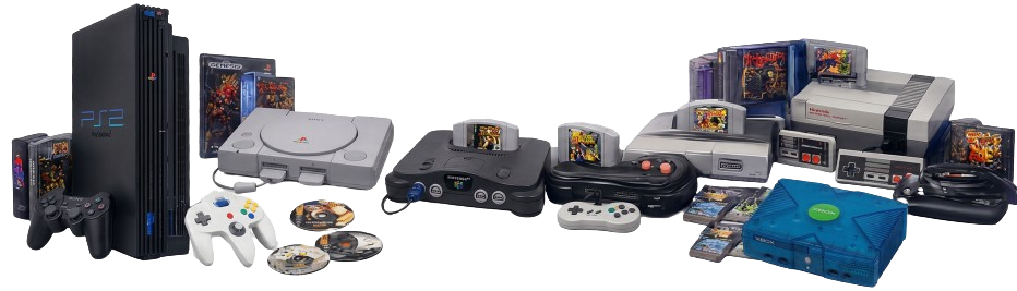 Coleção de consoles clássicos